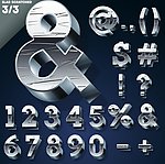 金属数字