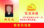 党员示范岗 标牌模版