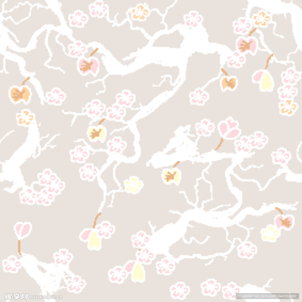 卡通梅花背景
