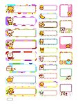 姓名贴 贴纸 贴图