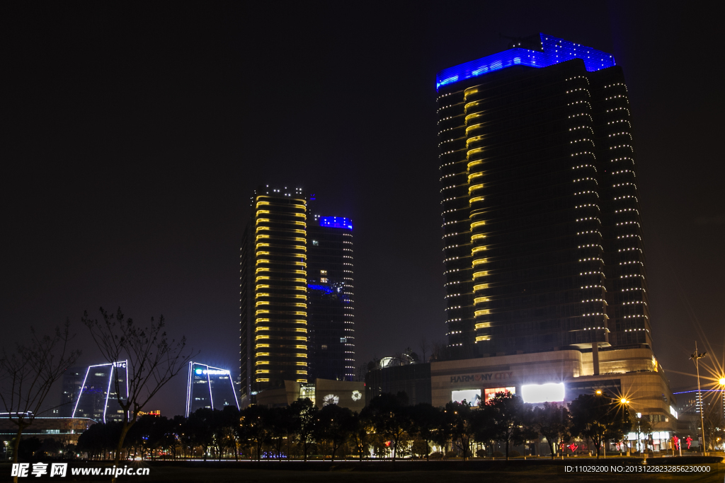 苏州金鸡湖夜景