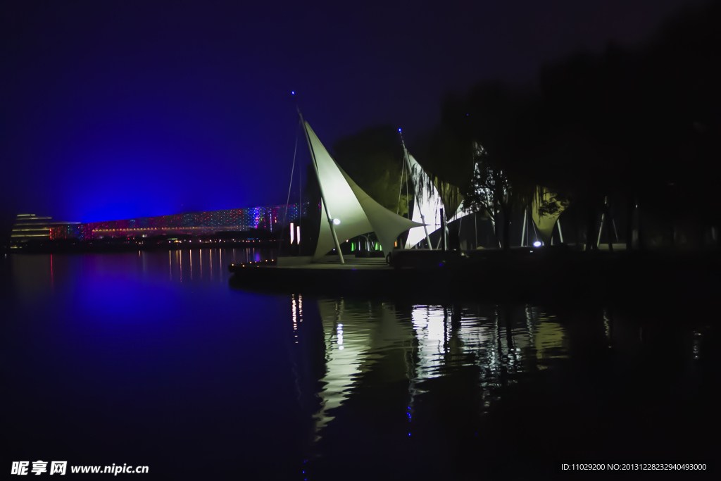 苏州金鸡湖夜景