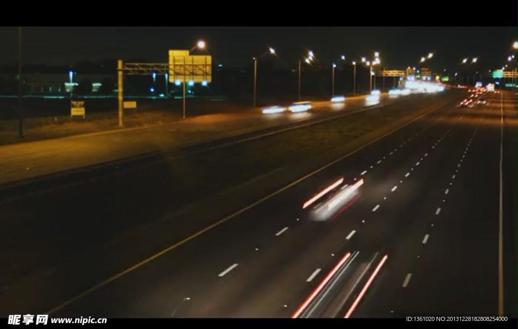 公路夜景视频素材