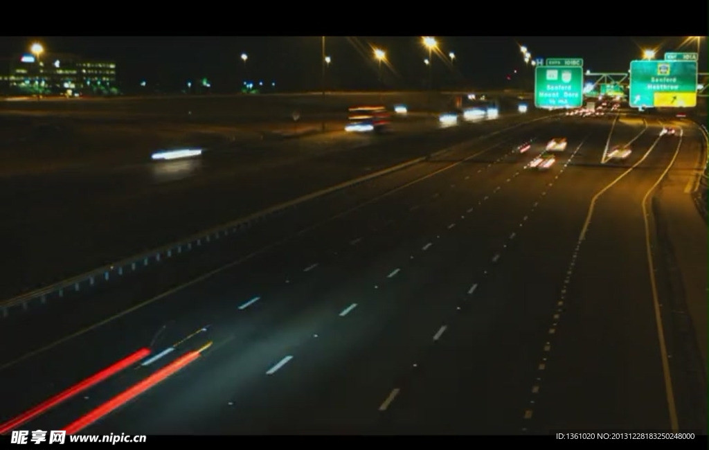 公路夜景视频素材
