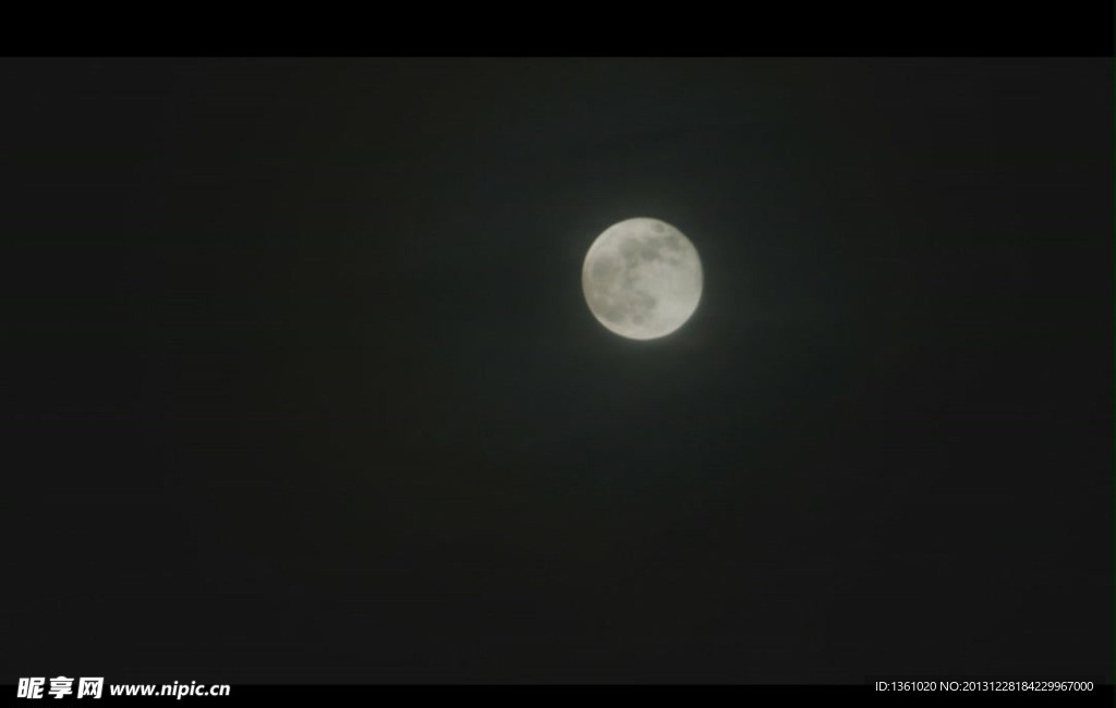 夜景月亮视频素材