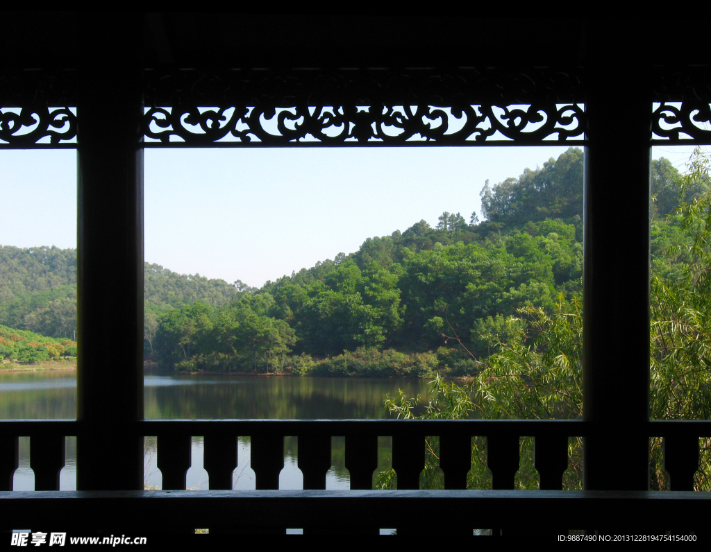 亭台风景