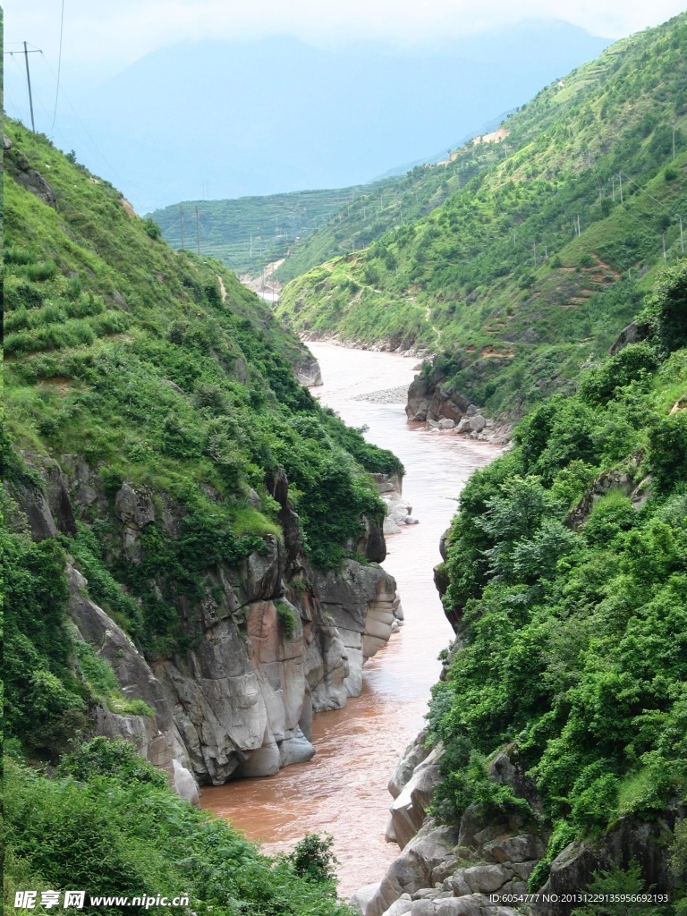 山沟风光