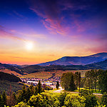 农村山景