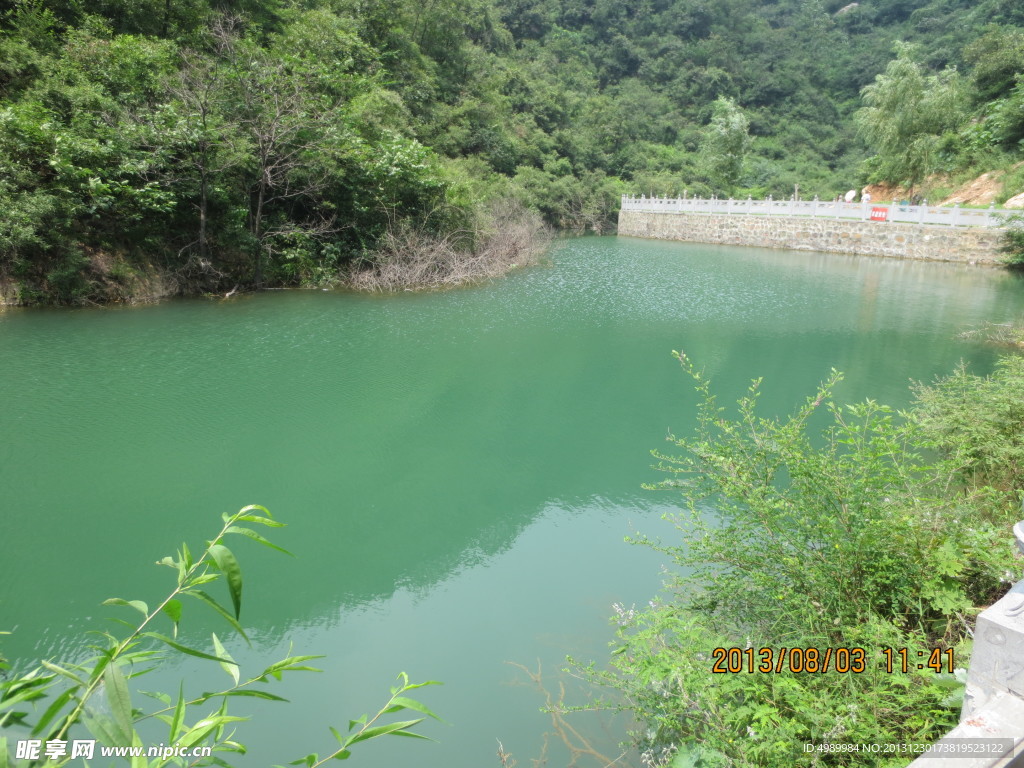 夏日绿湖