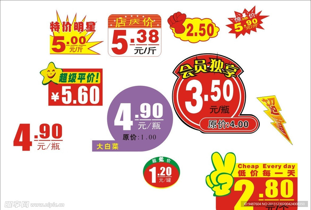 超市标签