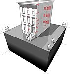 建筑模型示意图