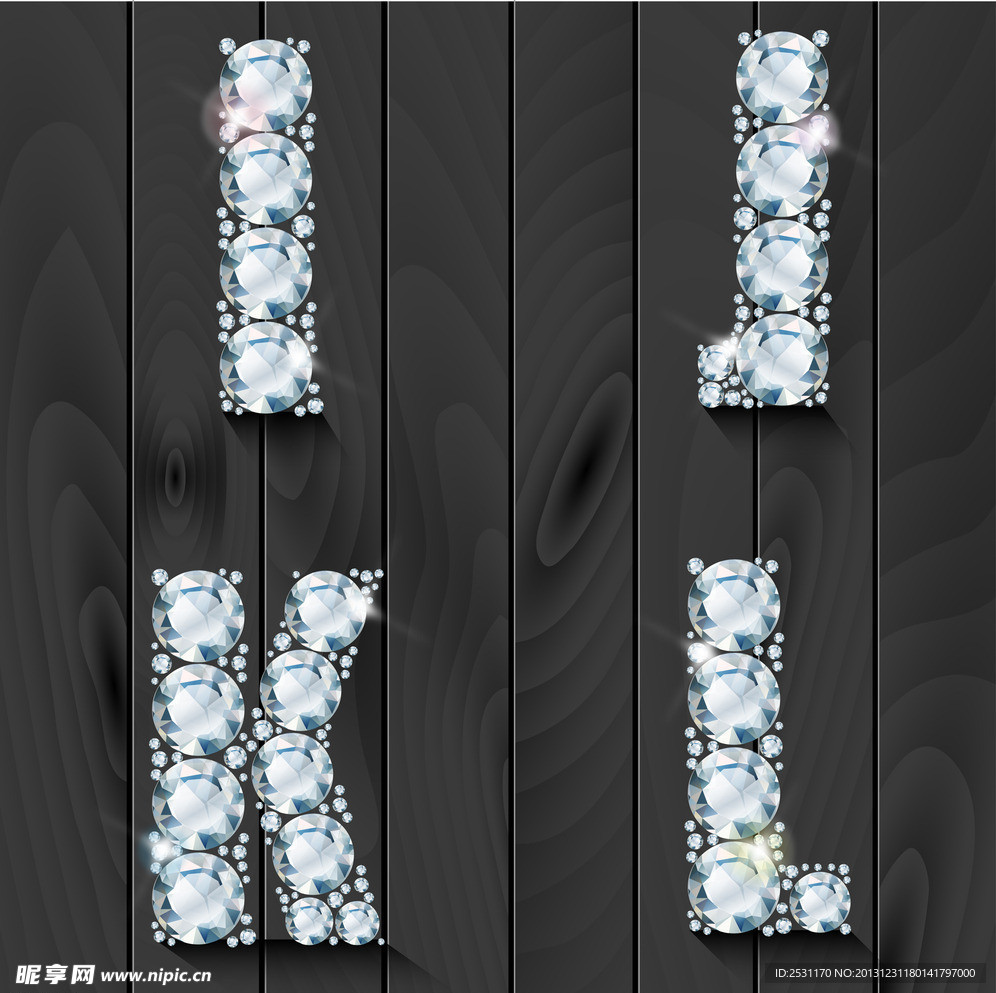 宝石钻石字母