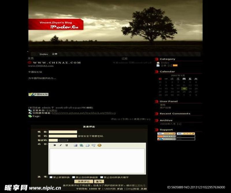 中文论坛模版