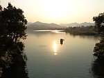 西湖落日海景