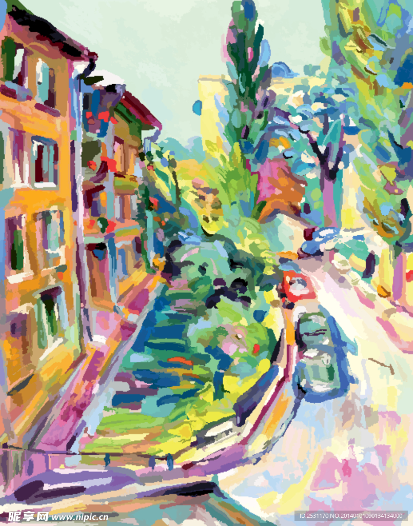 油画 绘画 风景画