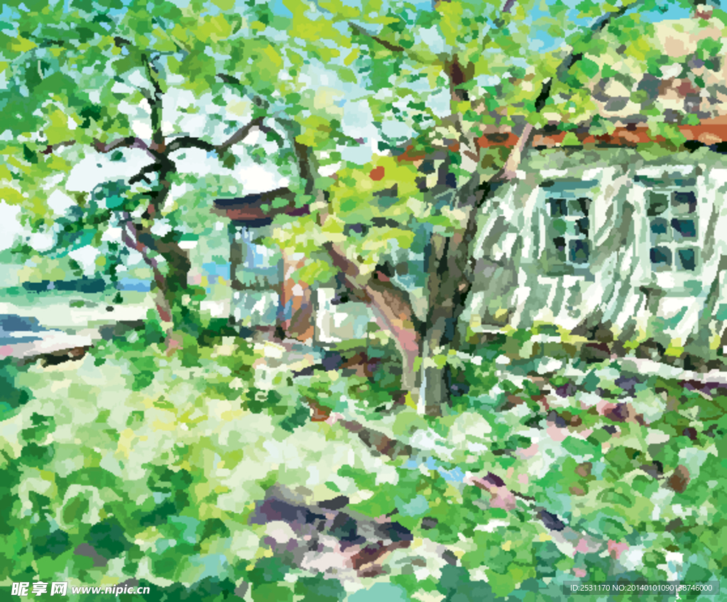 油画 绘画 风景画