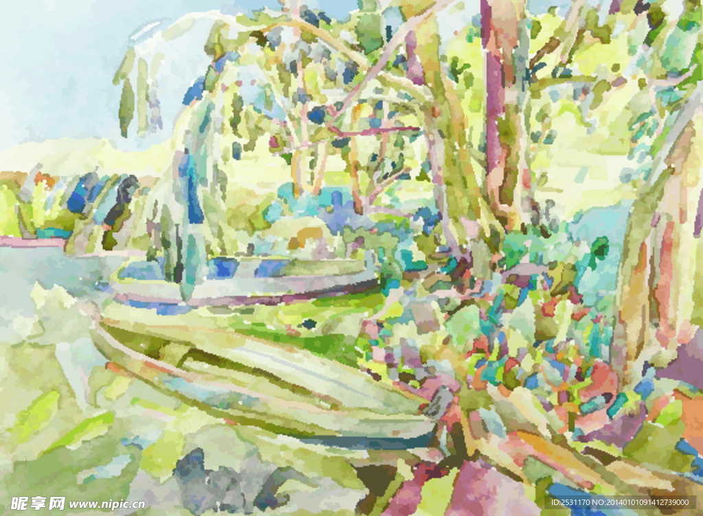 油画 绘画 风景画