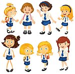 卡通女孩