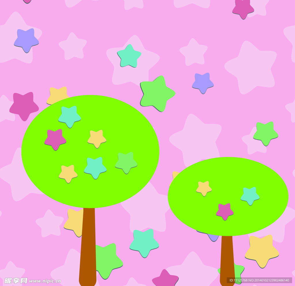 树木与花纹 树木 花