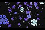 炫彩雪花光效视频素材
