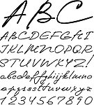 手写字母数字