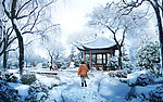 公园雪景效果图设计