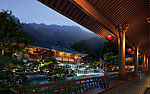 旅游区酒店夜景效果图
