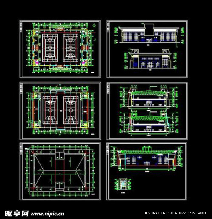 体育馆建筑施工图