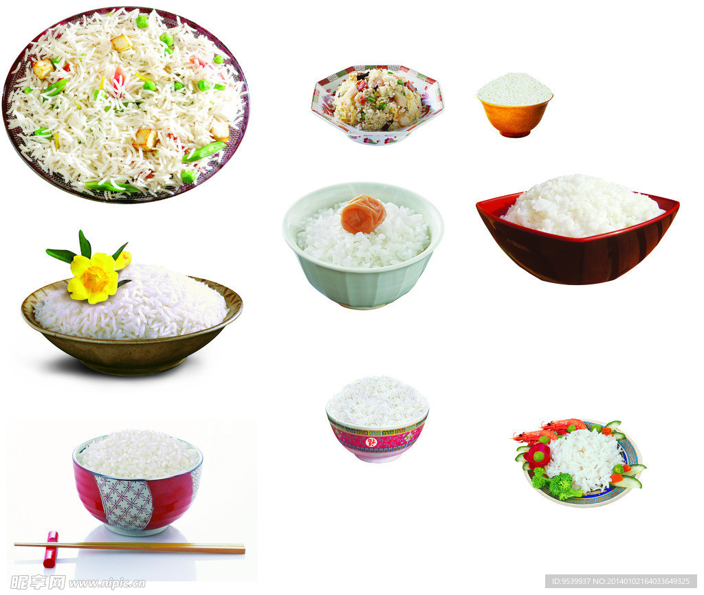 米饭 饭碗