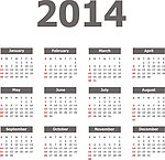 2014日历