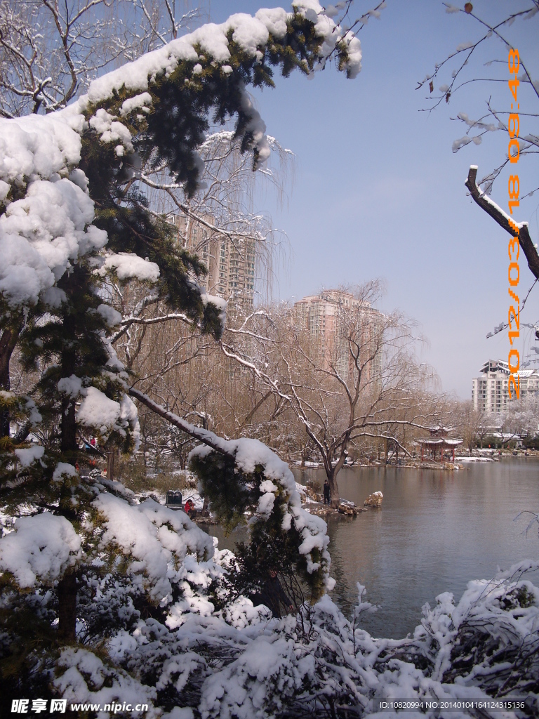 紫竹院雪景