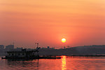 夕阳渔
