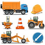道路施工图标