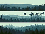 群山树林风景