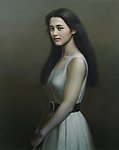 油画美女