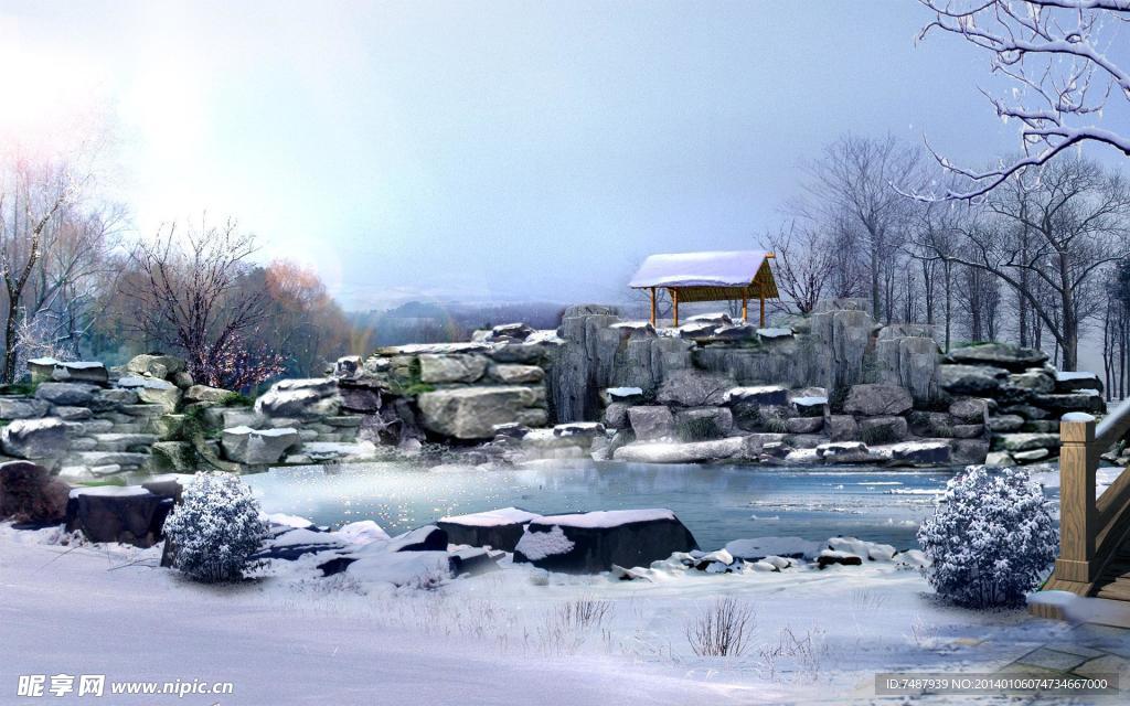 唯美 雪景