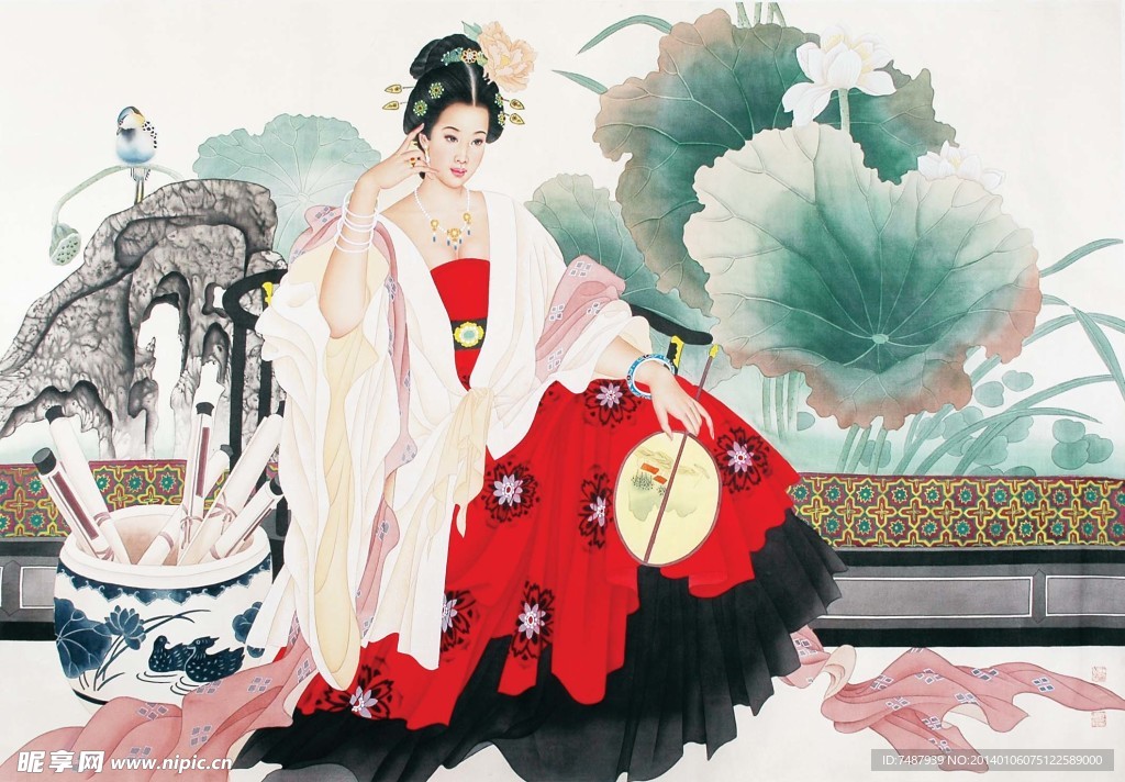 工笔仕女