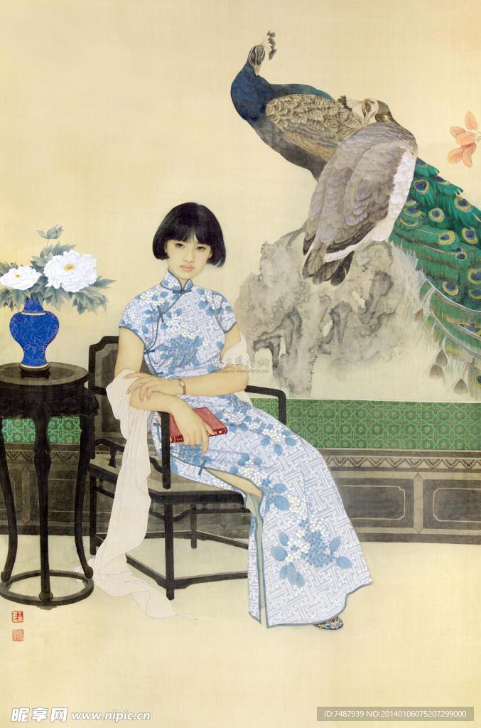 工笔仕女