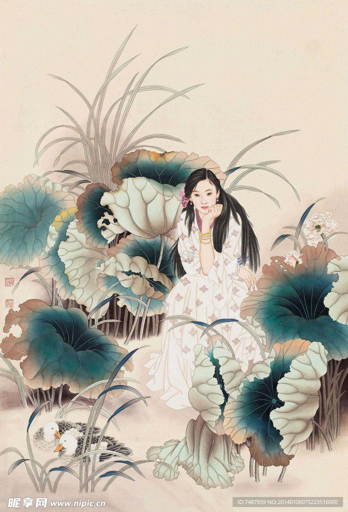 工笔仕女
