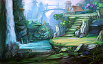 手绘风景