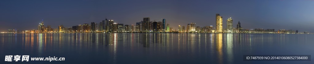 纽约曼哈顿城市夜景