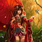 手绘美女