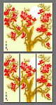 玉兰花无框画