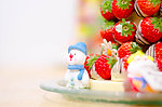 蓝色圣诞老人 草莓