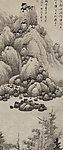 高清 龚贤 隔江山色图
