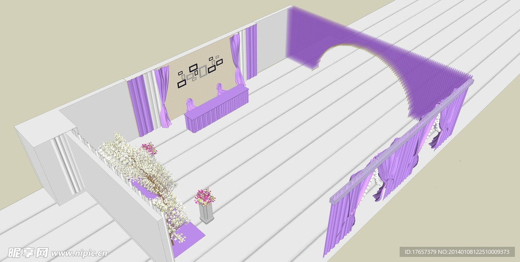 婚礼3D效果图