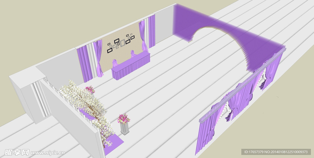 婚礼3D效果图