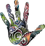 手印花纹