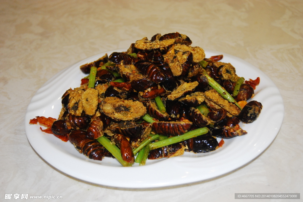 风味开边蛹