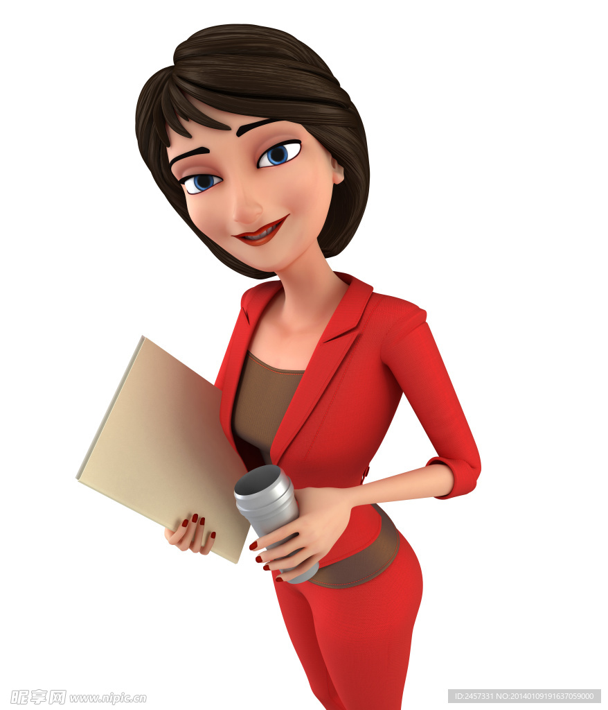 3d商务女士